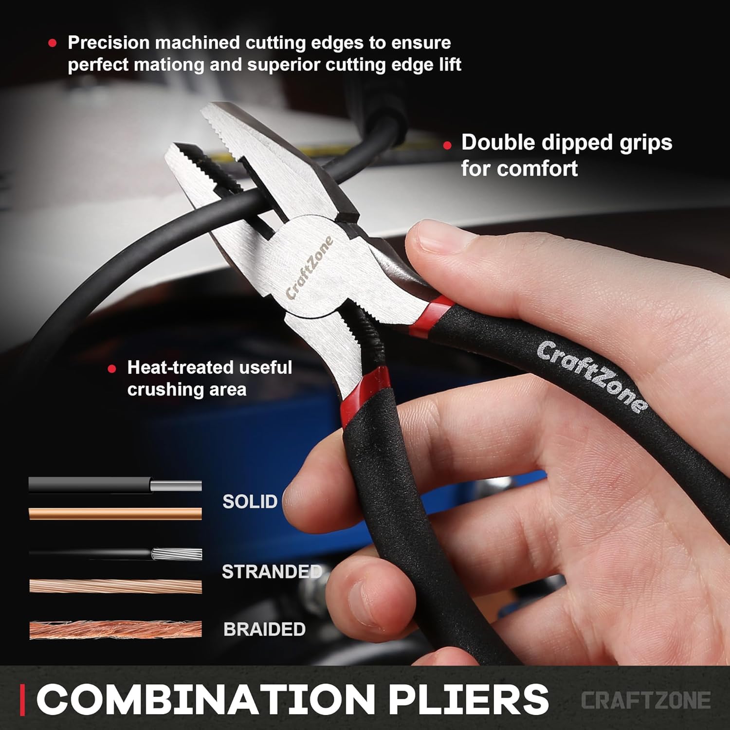 Secondary Images for 10PC Pliers and Wrench Set with Storage Rack