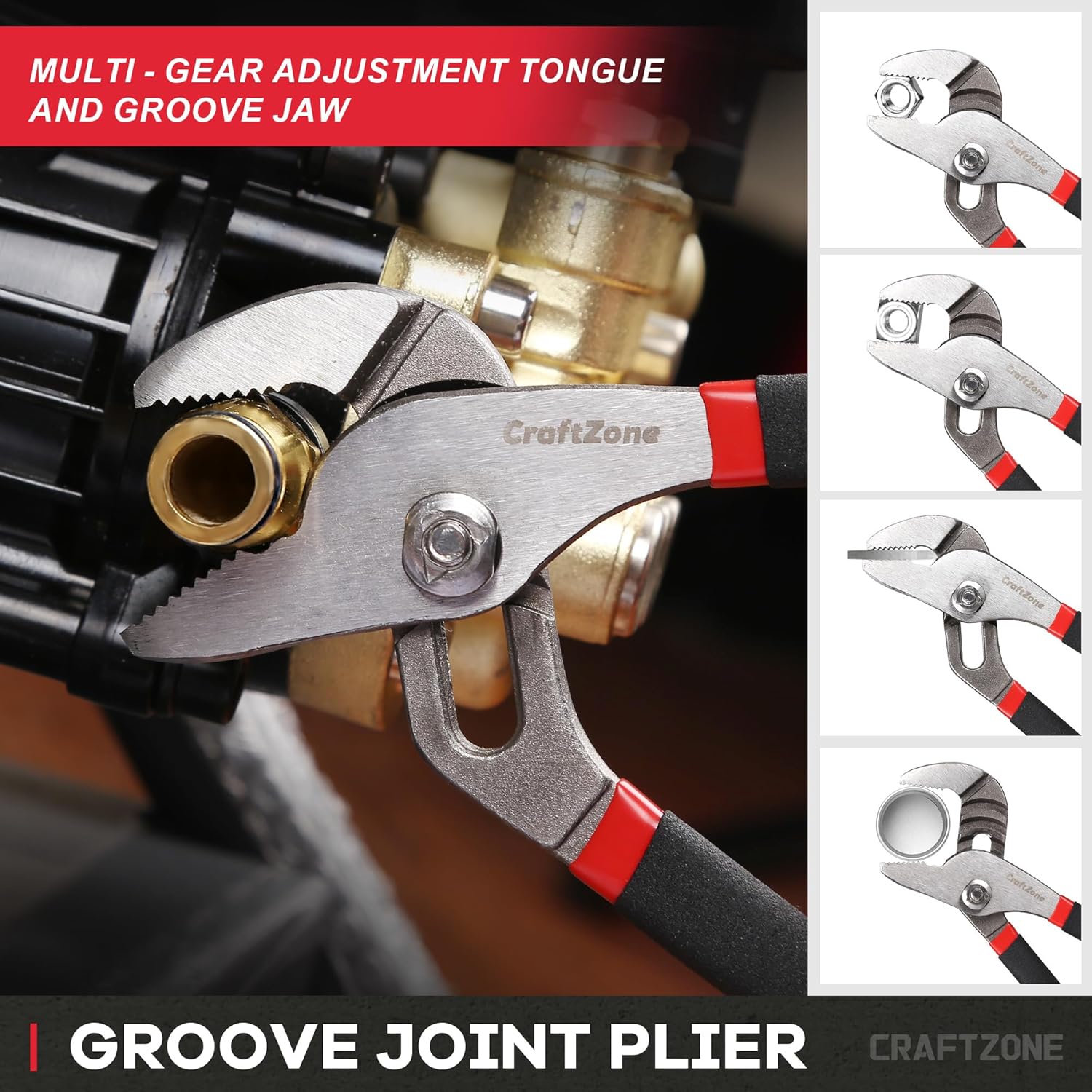Secondary Images for 10PC Pliers and Wrench Set with Storage Rack