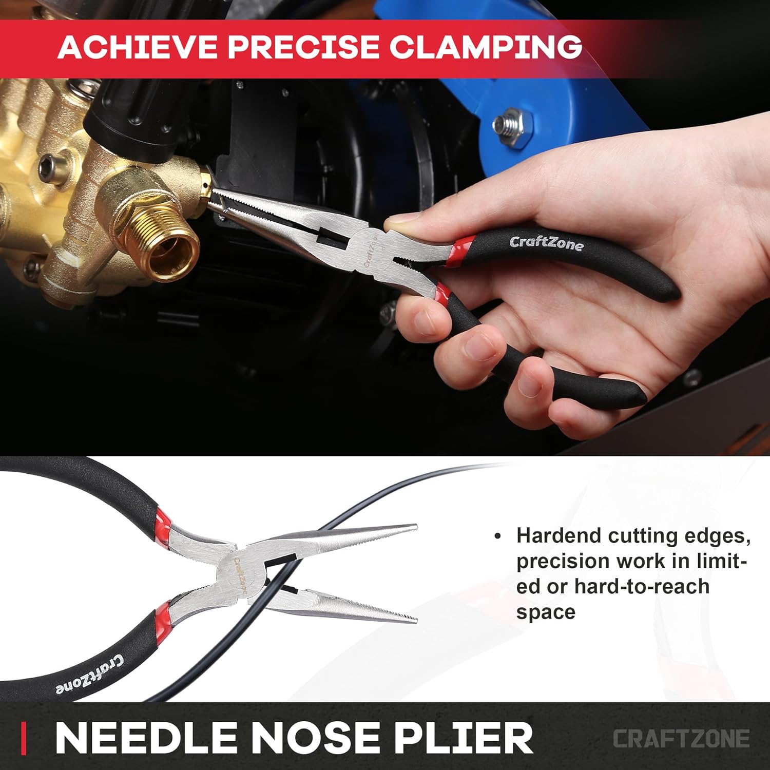 Secondary Images for 10PC Pliers and Wrench Set with Storage Rack