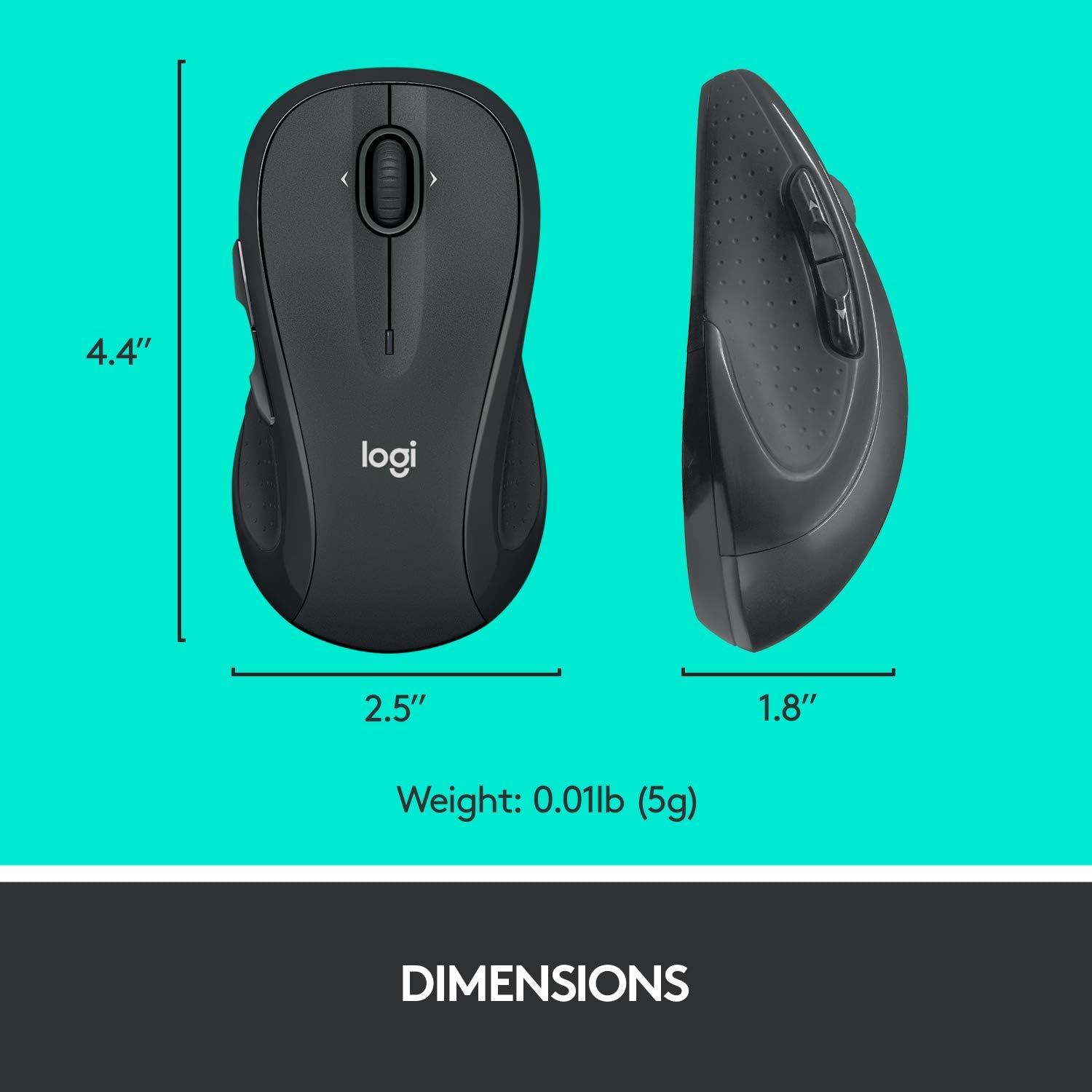Provides the exact dimensions and weight of the product to give shoppers a clear understanding of its compact and portable size.