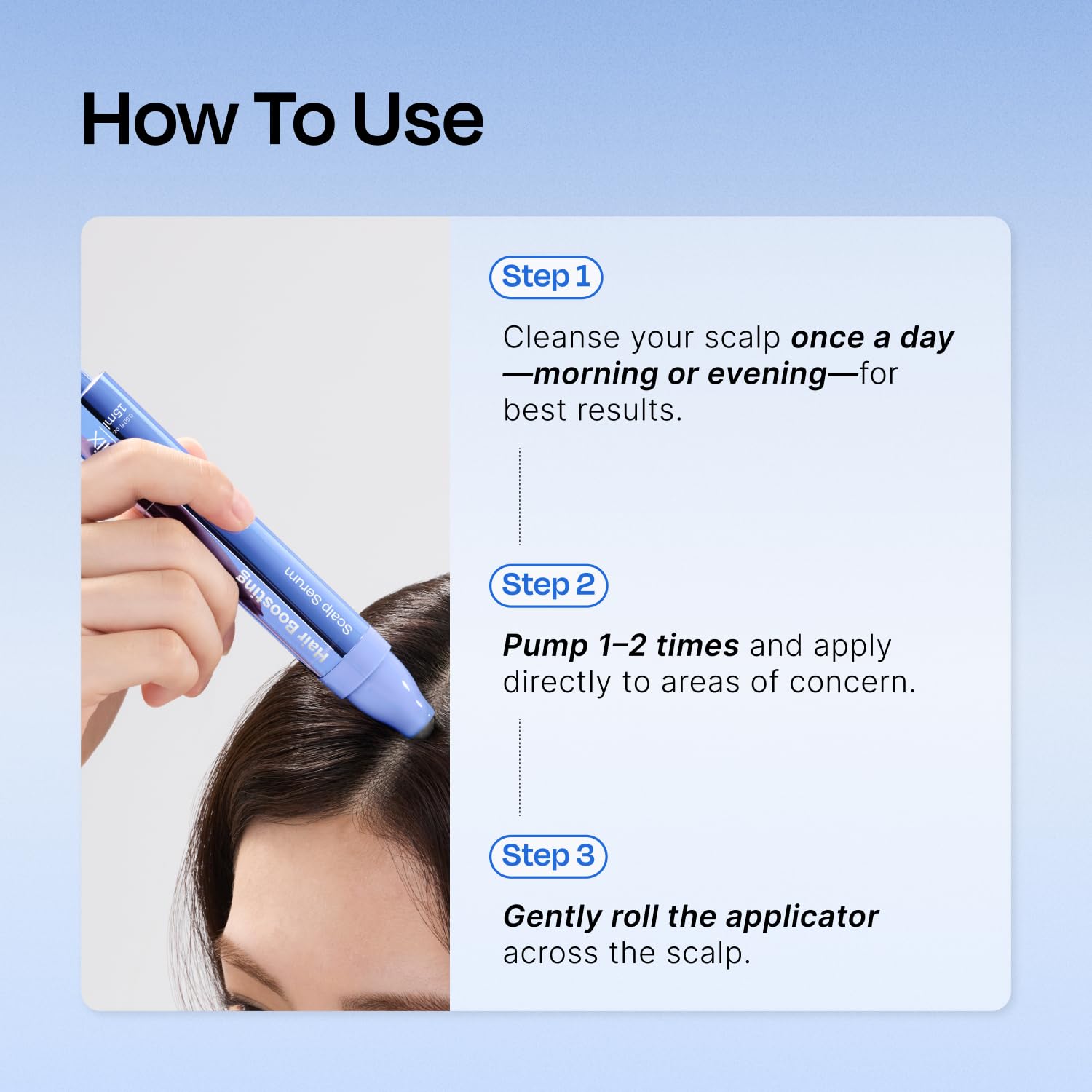 Provides step-by-step instructions on how to properly use and apply the product for best results.