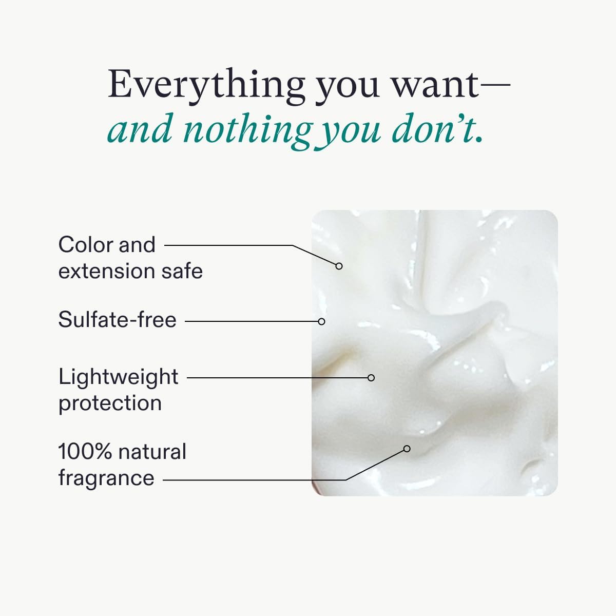 Highlights multiple key features and benefits of the product in a clean, digestible layout to showcase its versatility and appeal to customers looking for a safe, natural, and lightweight solution.