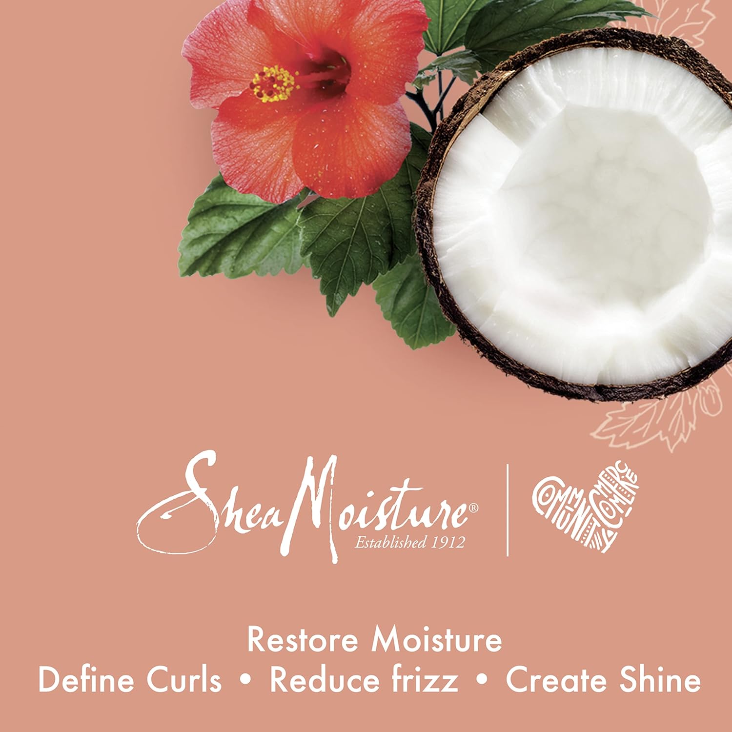 Emphasizes the Shea Moisture brand identity, heritage, and organic certification to build trust and positioning around natural, moisturizing hair products.