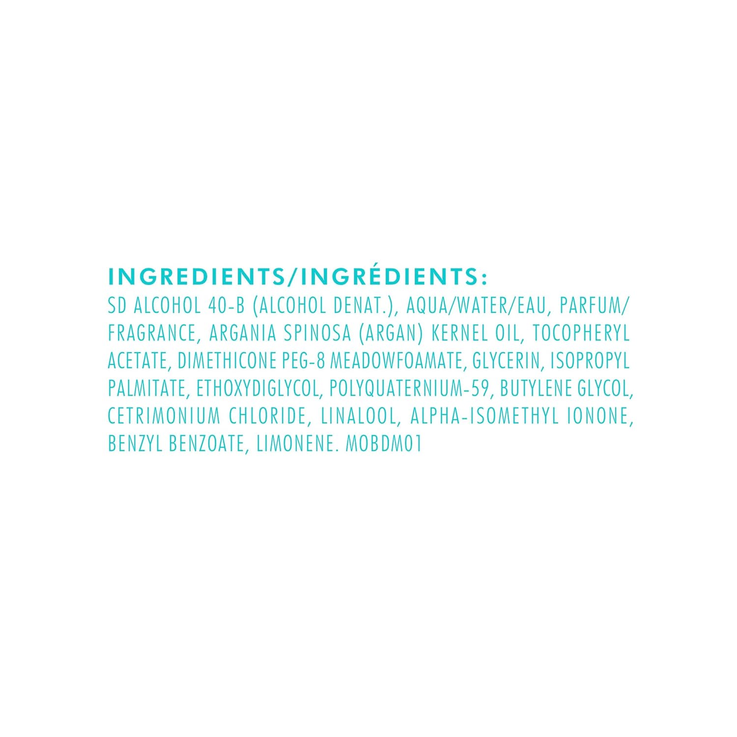 Provides transparency by listing all the ingredients contained in the product.