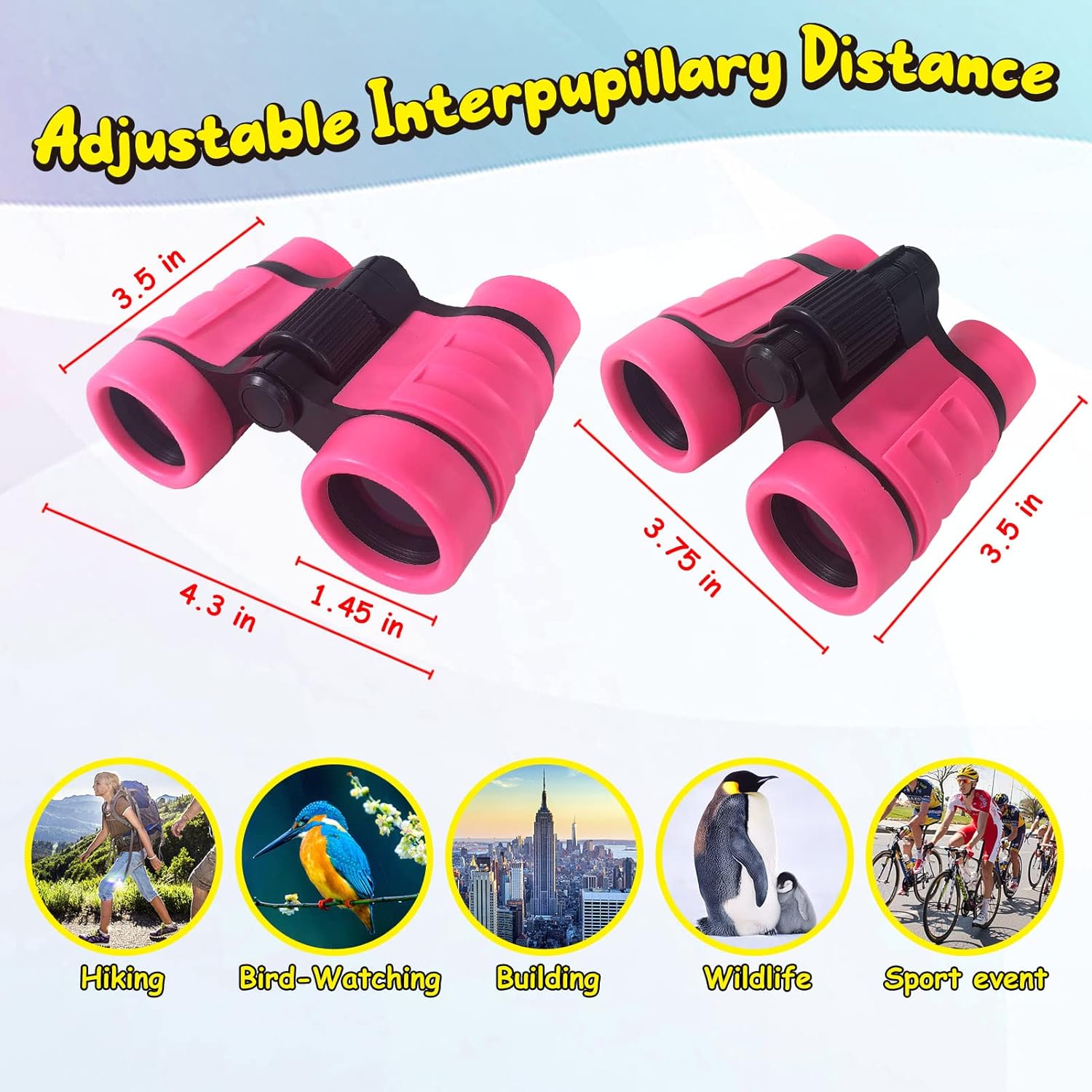 Showcases the various use cases and environments where the binoculars can be effectively used, highlighting their versatility.