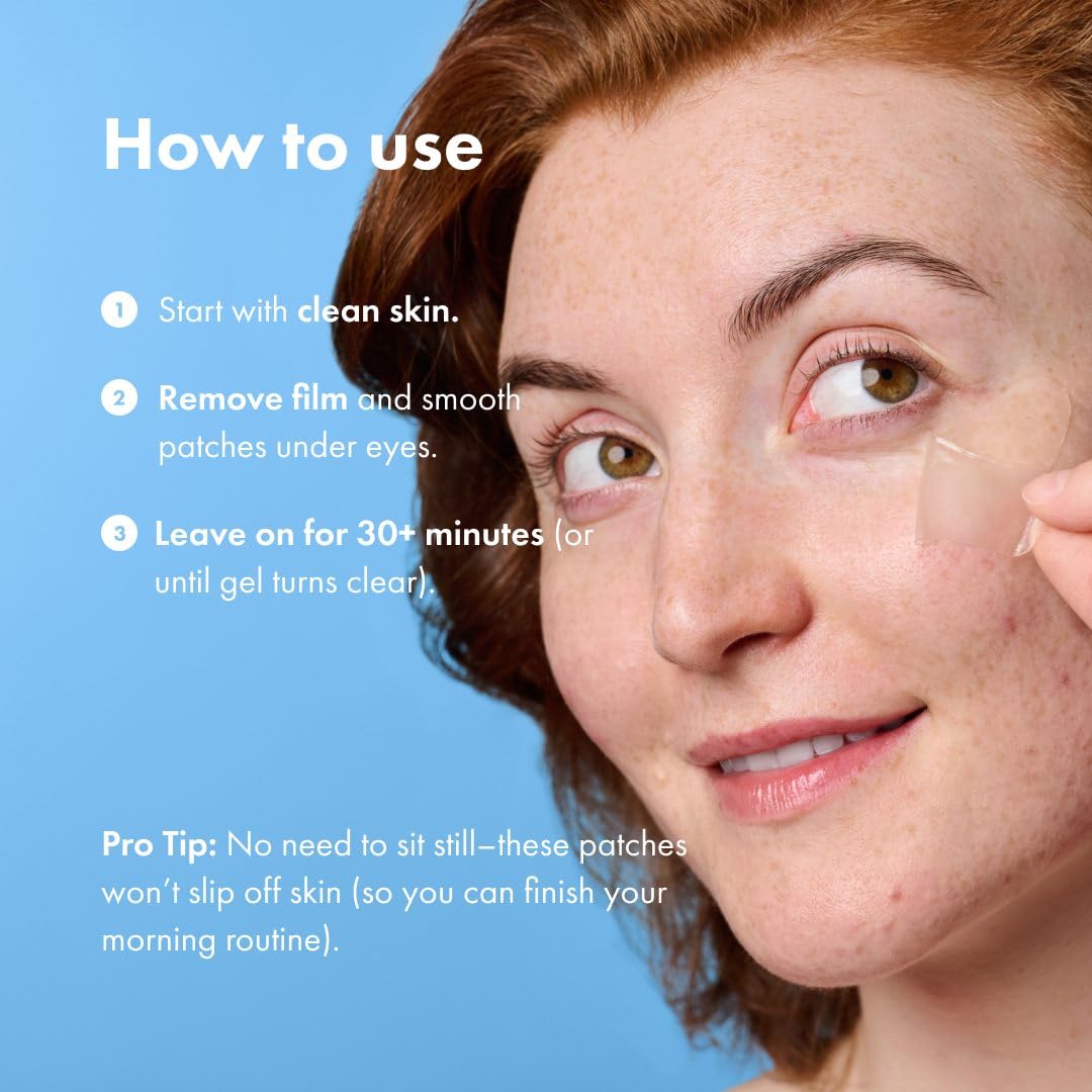Provides step-by-step instructions on how to properly apply and use under-eye patches, ensuring customers understand the correct usage for optimal results.