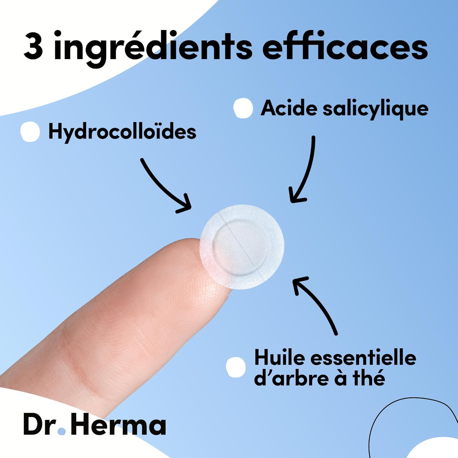 Highlights the three key effective ingredients in the product to demonstrate its scientific formulation and multiple benefits.