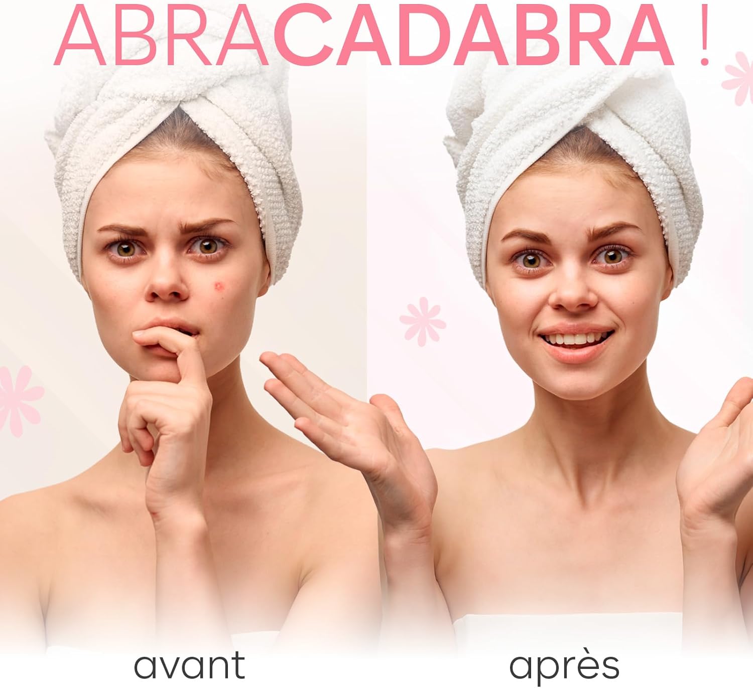 Demonstrates the effectiveness of a skincare product by showing a visible improvement in skin condition.