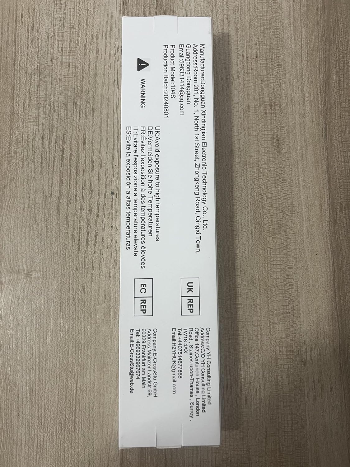 Informs the customer about potential safety hazards and proper usage of the product.