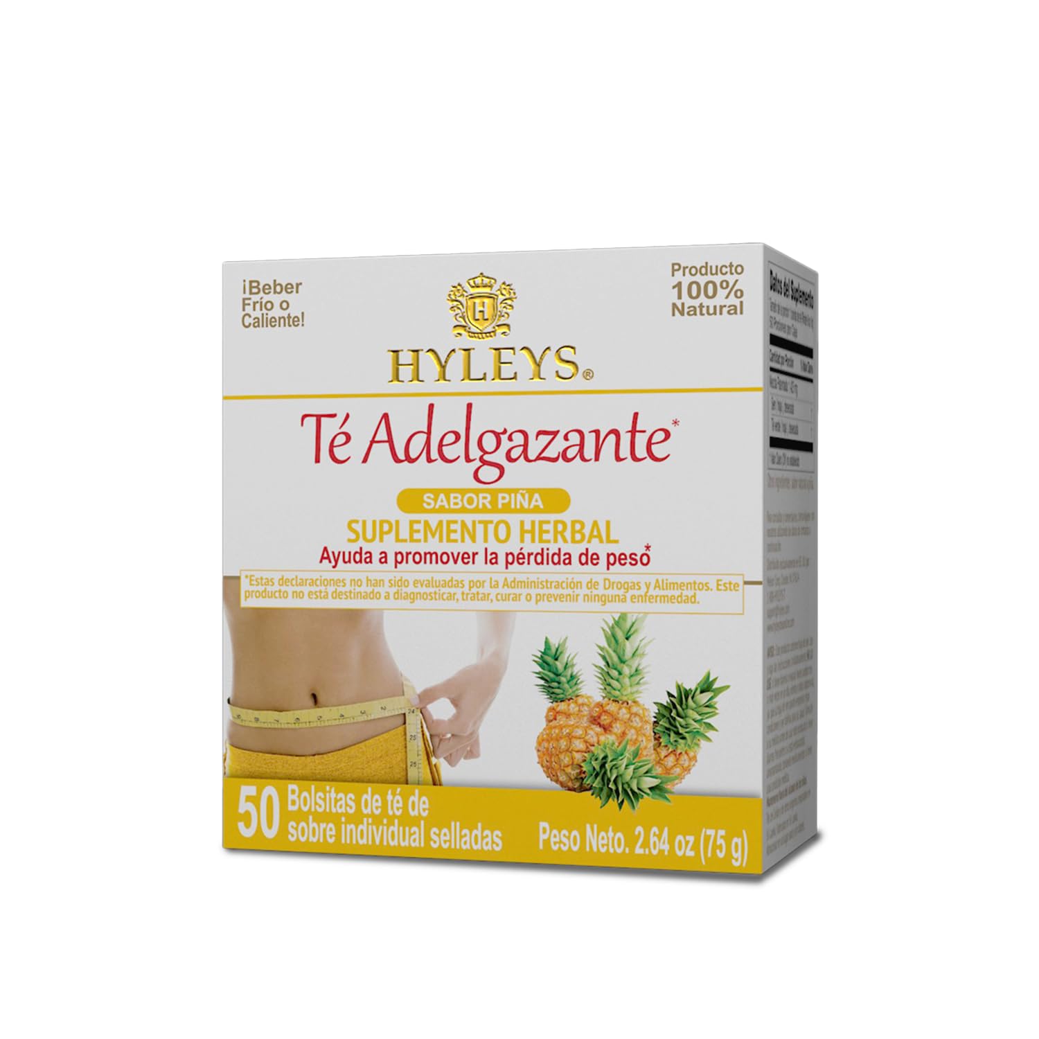 Highlights the product's weight loss benefit to attract customers looking for a natural slimming solution.