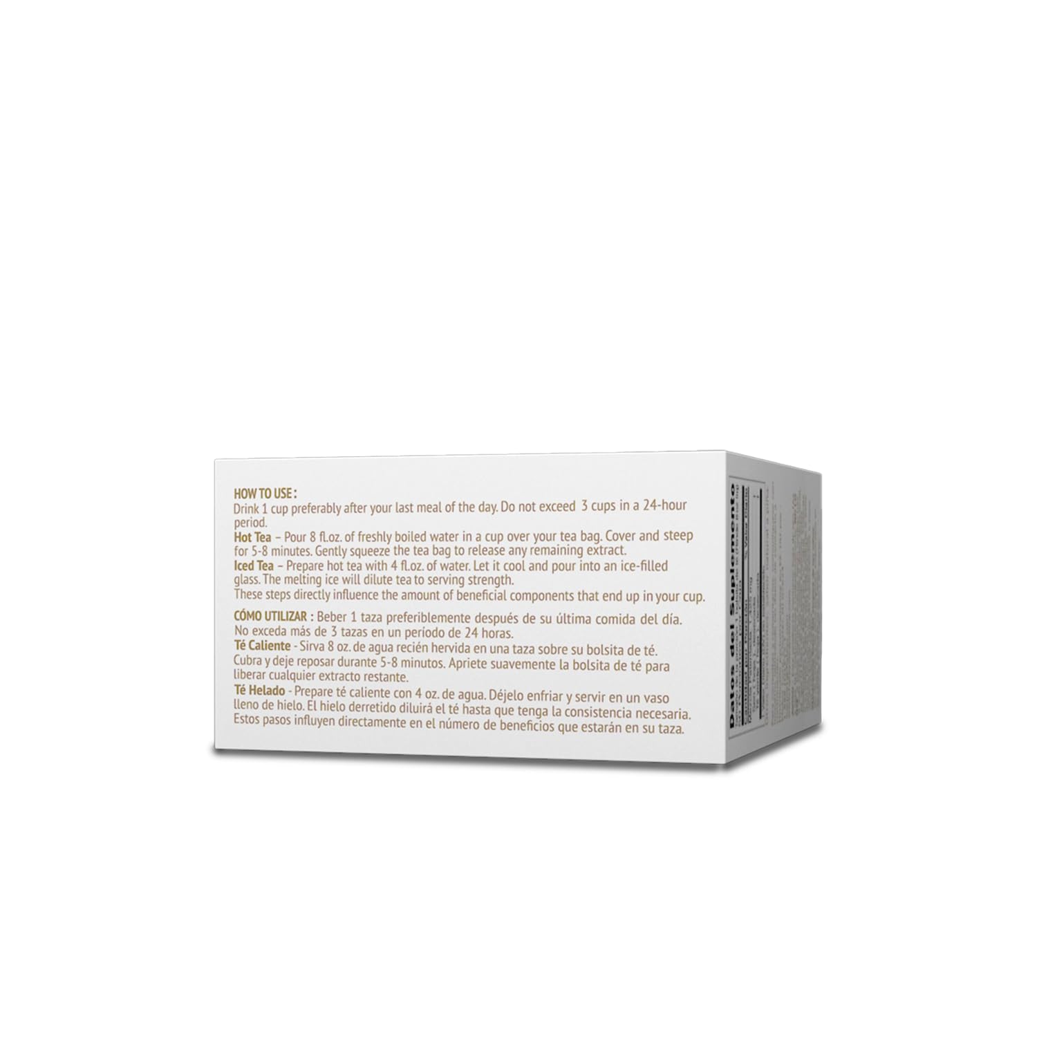 Provides step-by-step instructions for preparing hot and iced tea, ensuring customers know how to properly use the product for optimal results.