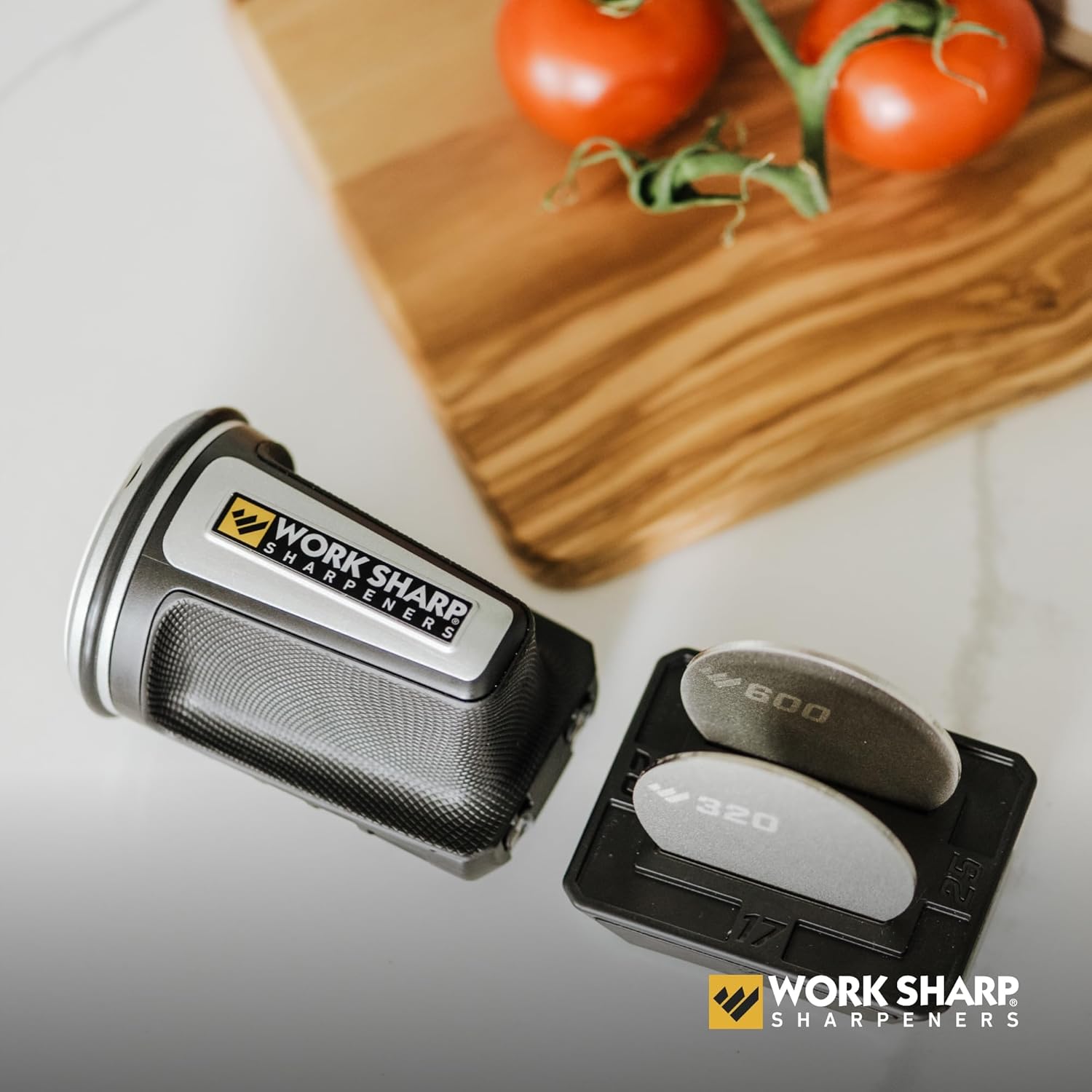 Shows the product in a real kitchen context to demonstrate its relevance for food preparation. Illustrates the product's use in a kitchen setting, implying…