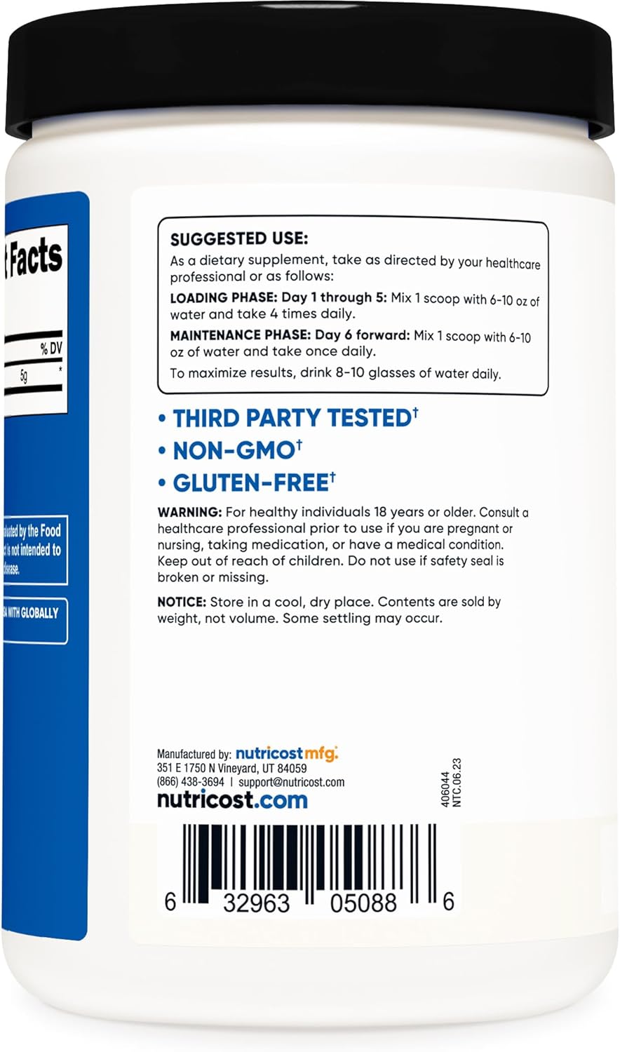 Provides clear instructions on how to use the product, including dosage and timing for different phases. Highlights product safety and dietary compatibility to reassure customers about product…