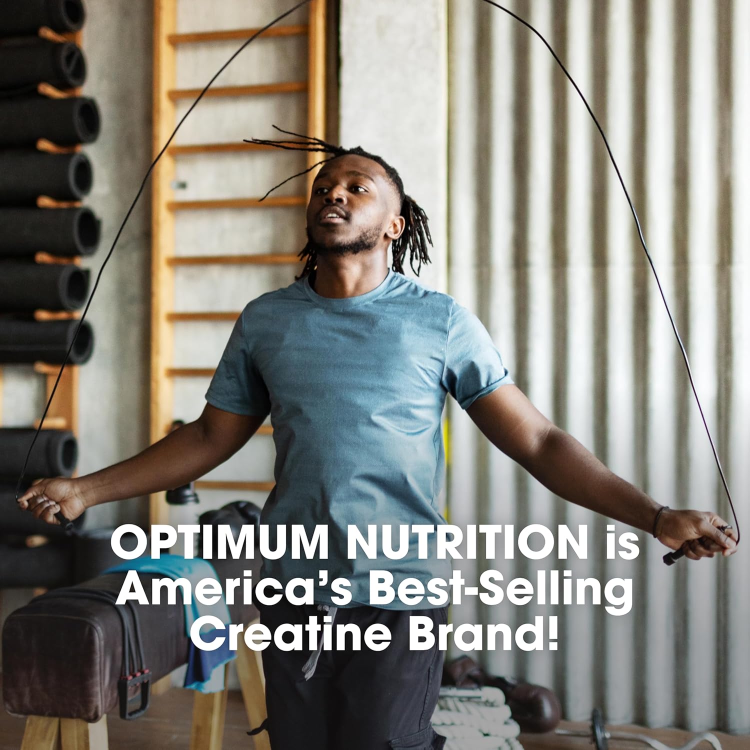 Establishes Optimum Nutrition as the market leader in creatine supplements to build trust and credibility with potential customers.