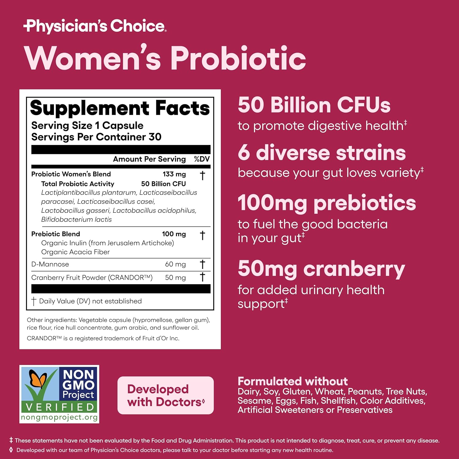 Secondary Images for Physician's CHOICE Probiotics for Women