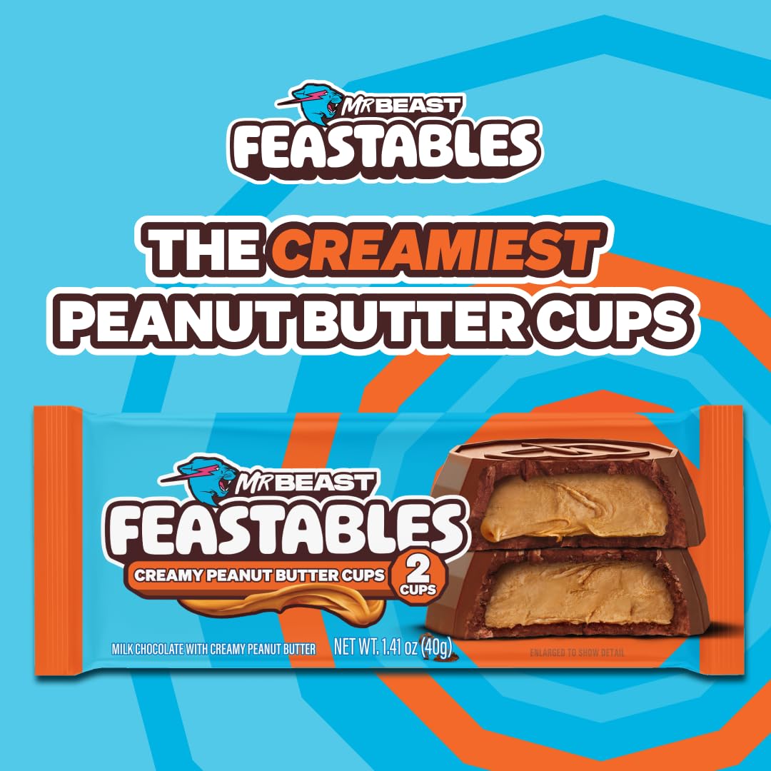 Emphasizes the product's key feature of having the creamiest peanut butter filling, appealing to peanut butter lovers.