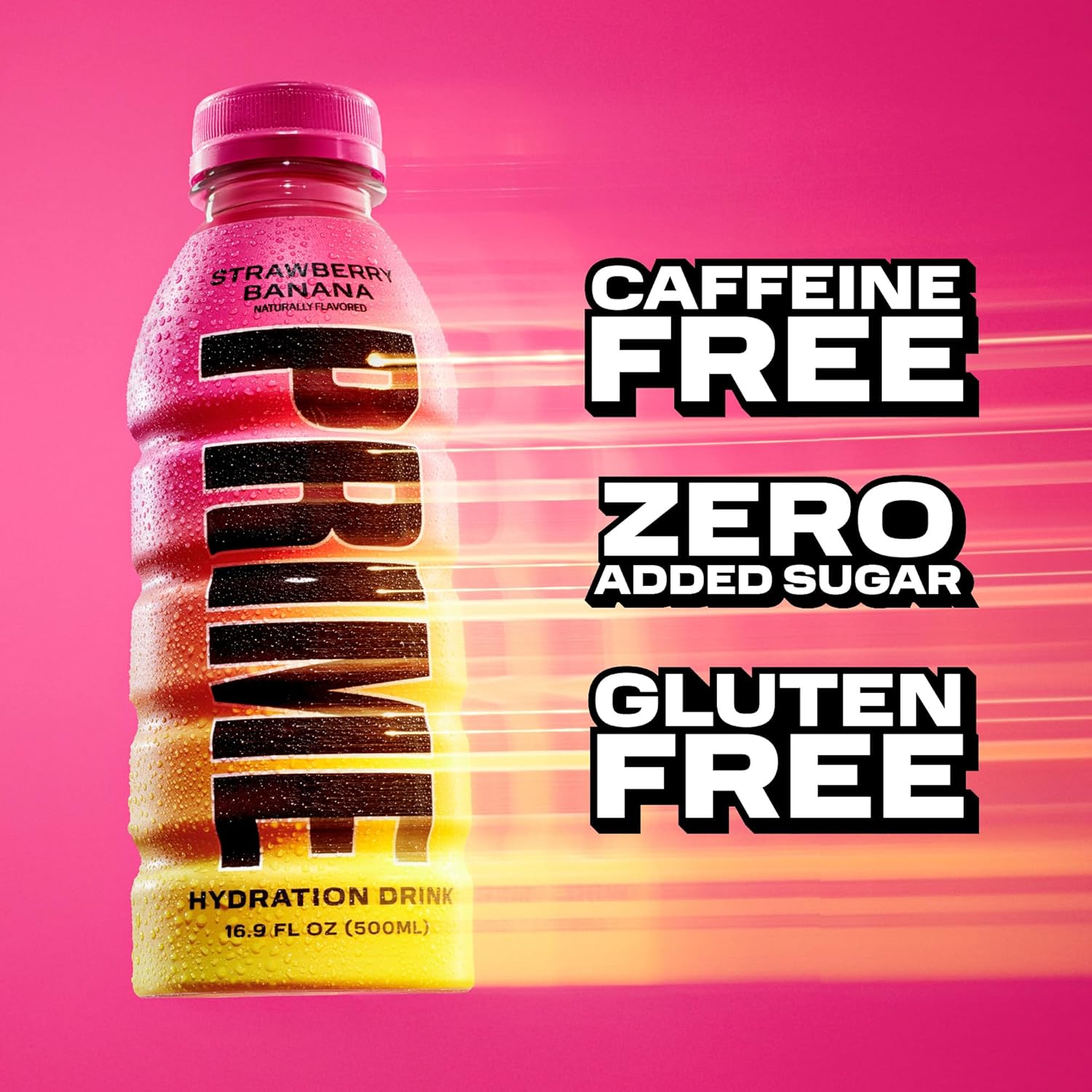 Highlights multiple health-conscious benefits of the drink to appeal to health-aware consumers looking for a refreshing beverage without caffeine, added sugar, or gluten.