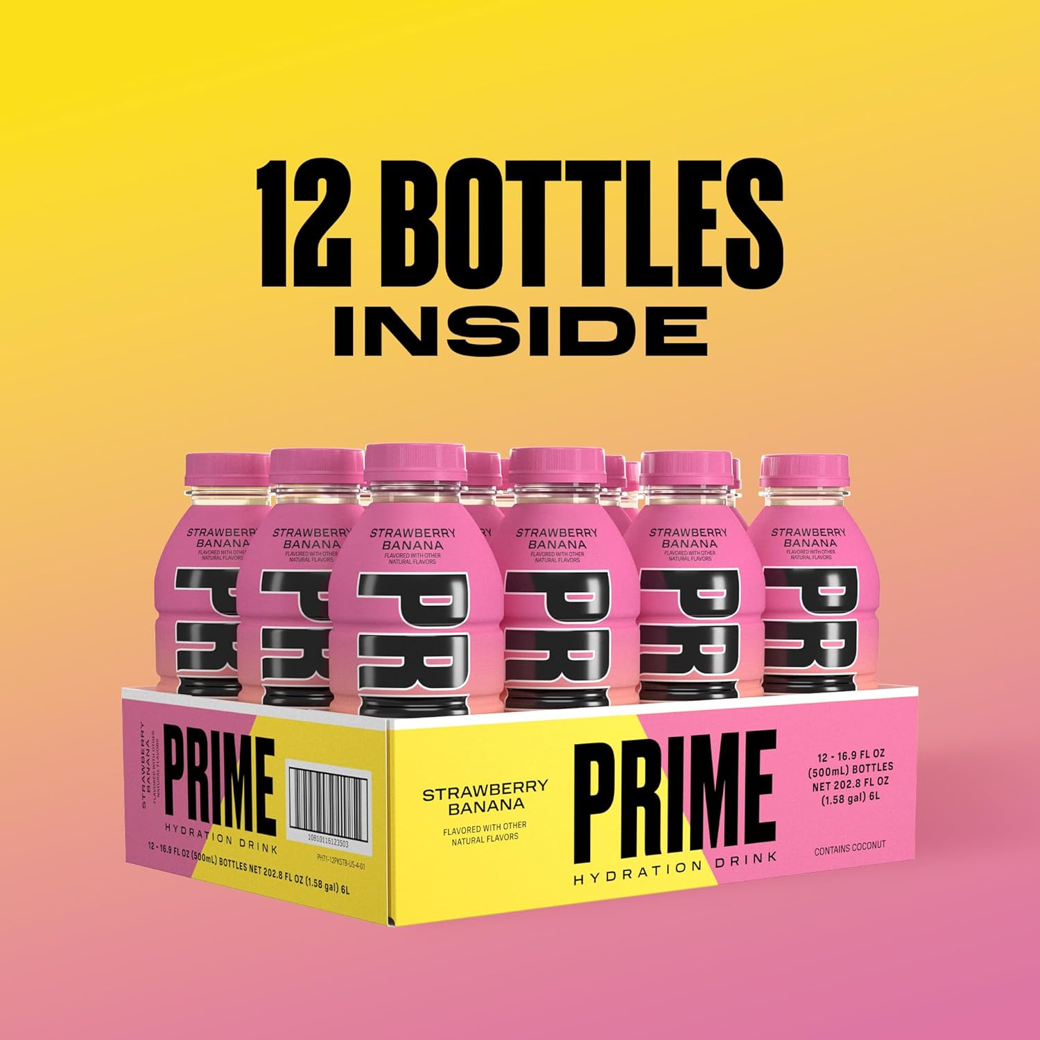 Shows the customer that they are purchasing a case of 12 bottles, emphasizing the value and quantity of the product. Clearly communicates the exact quantity of bottles included in the package,…