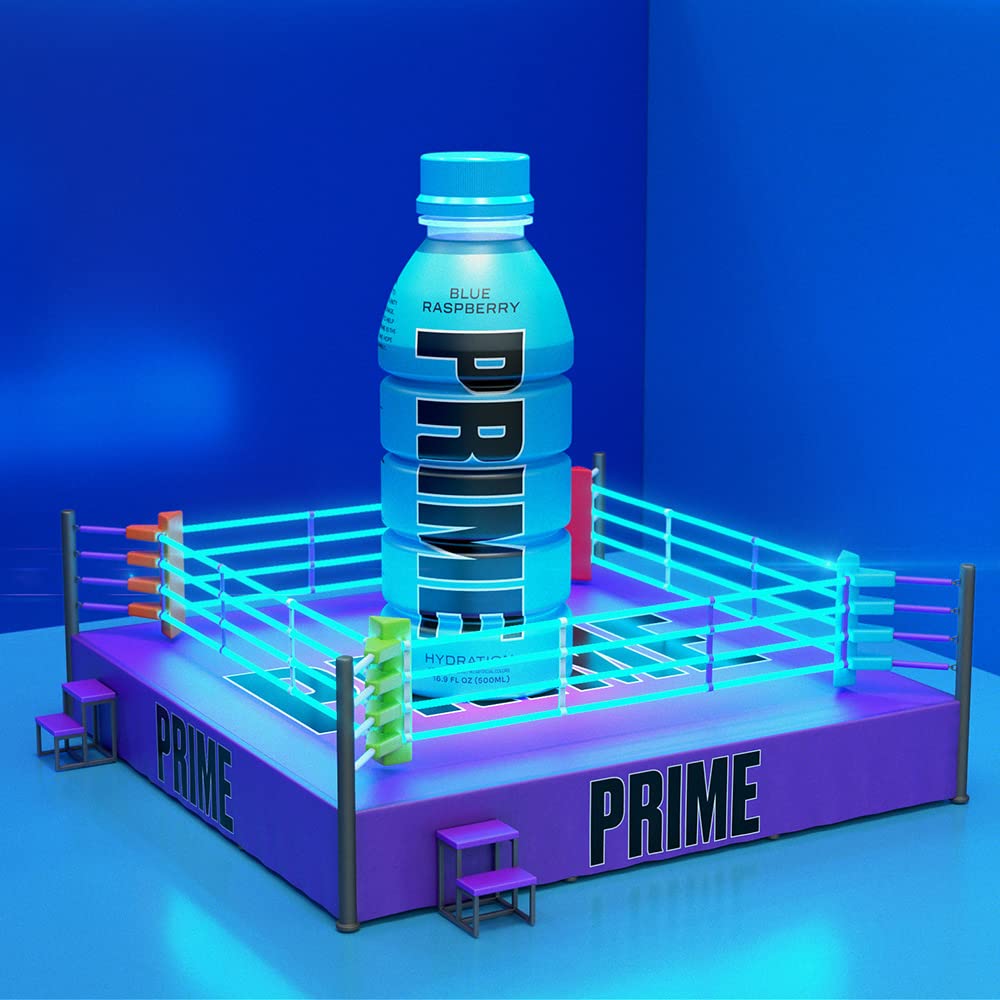 Highlights the specific flavor of the Prime hydration drink to appeal to customers who enjoy fruity, refreshing beverages. Reinforces the Prime brand identity and associates the product with sports…