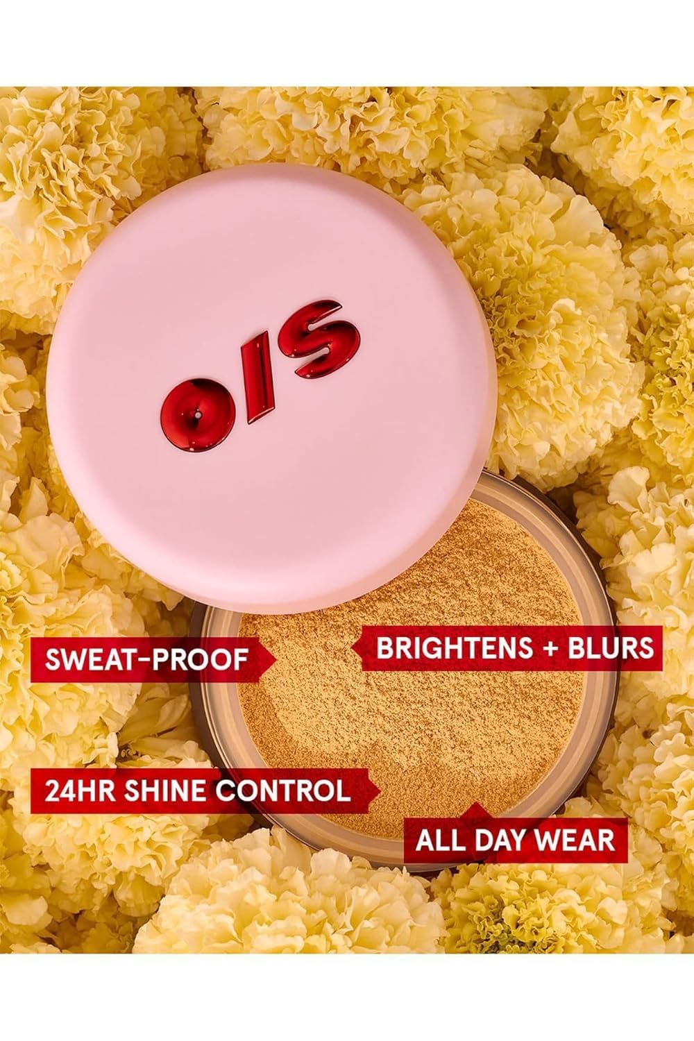 Highlights multiple benefits of the makeup product to show its effectiveness and versatility for all-day wear.