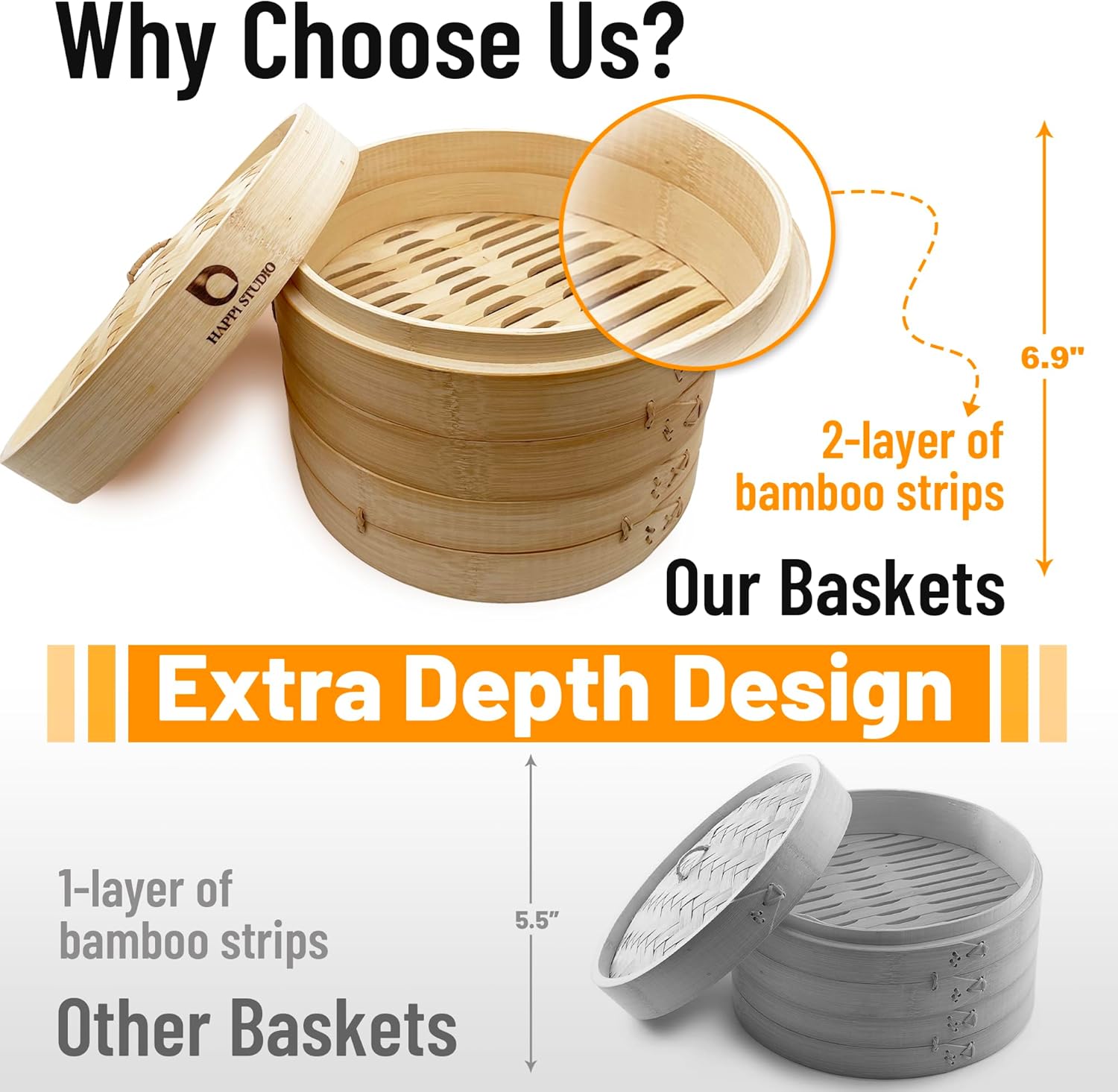 Secondary Images for Bamboo Steamer Basket