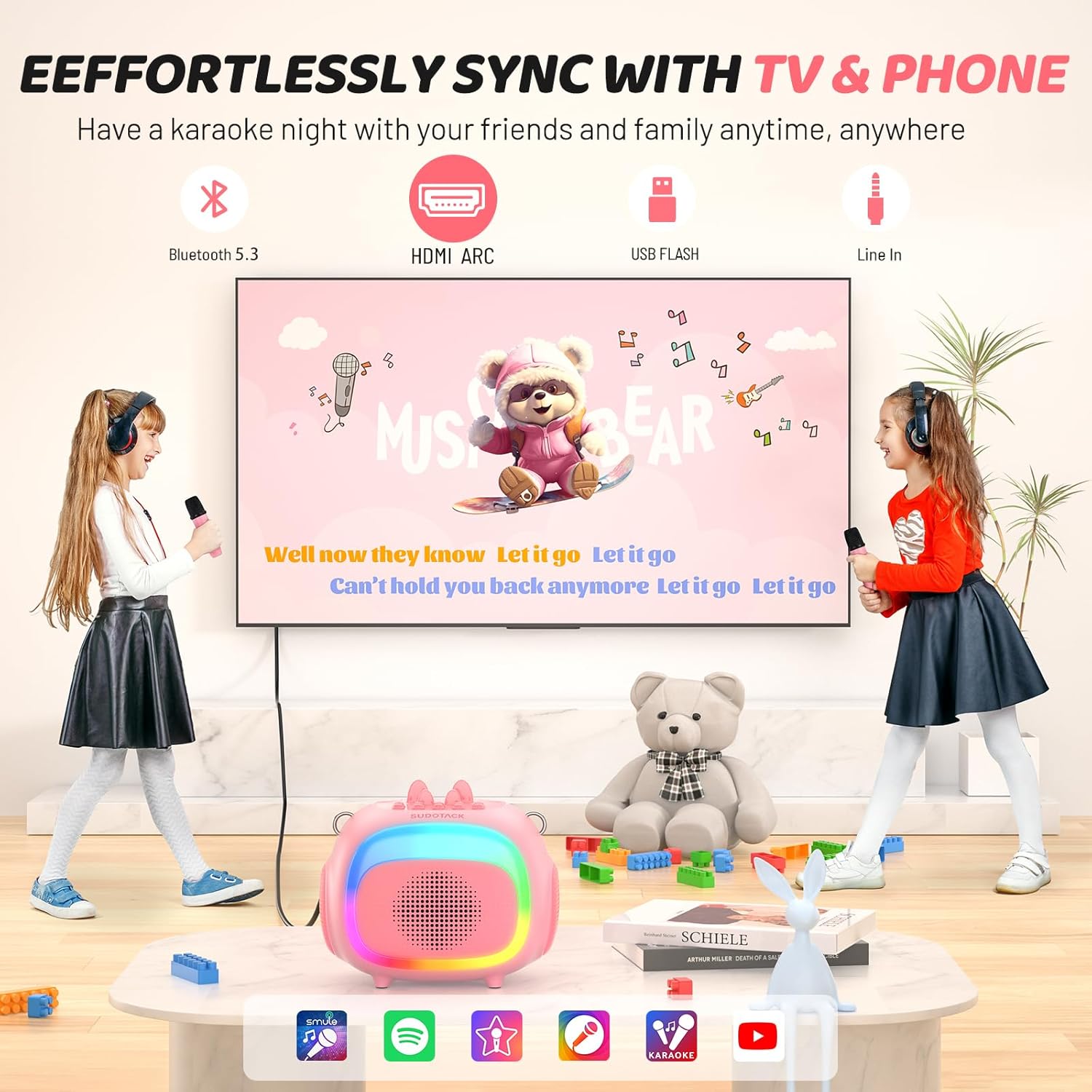 Secondary Images for SUDOTACK Mini Karaoke Machine for Kids