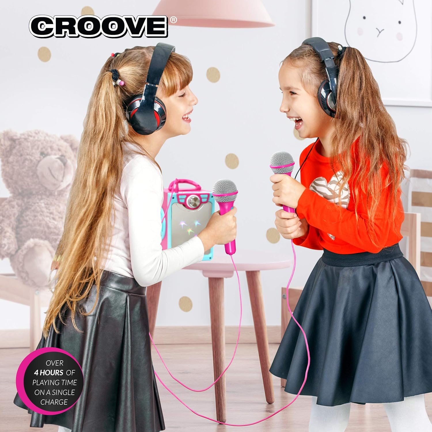 Secondary Images for Rechargeable Kids Karaoke Machine for Girls