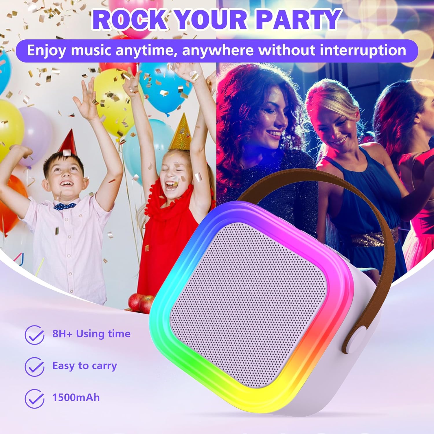 Secondary Images for Mini Karaoke Machine for Kids Adults
