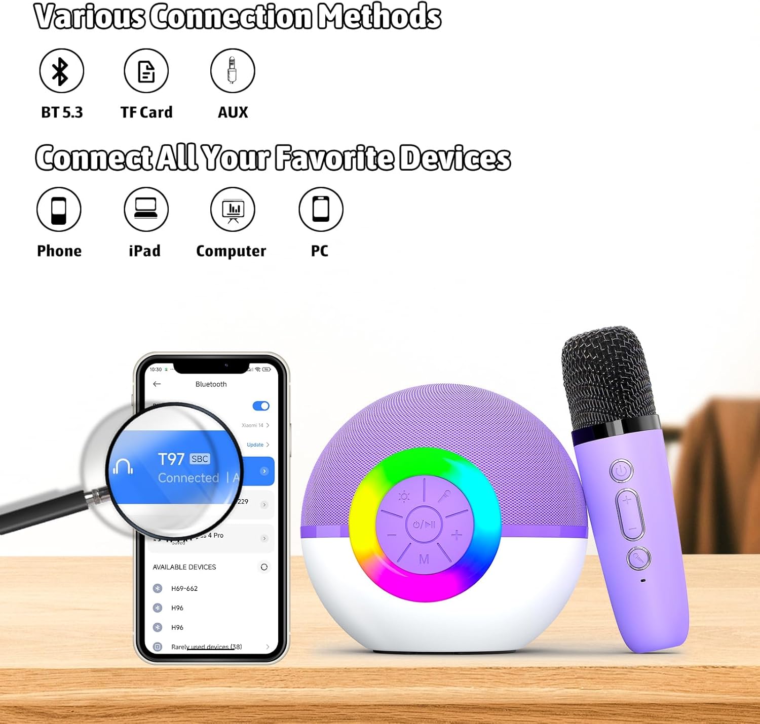 Secondary Images for Karaoke Microphone Machine Toys for Kids Adults