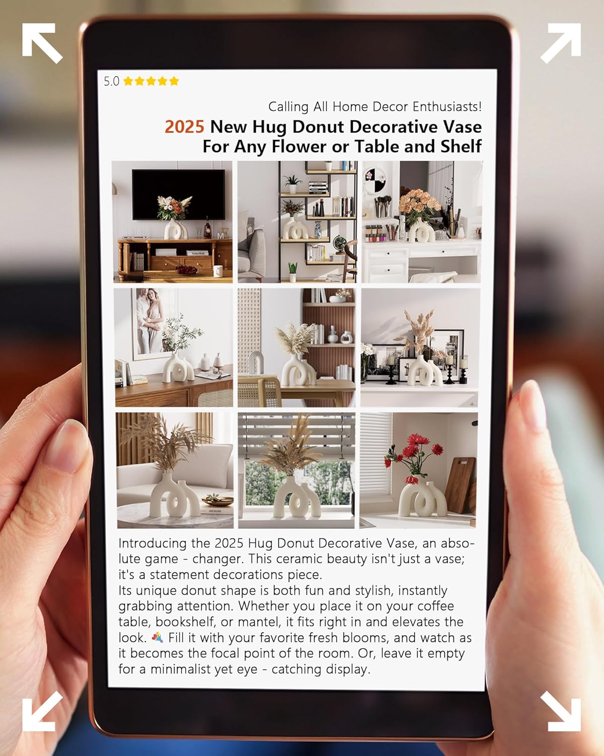 Secondary Images for Hug Donut Decorative Vase Set