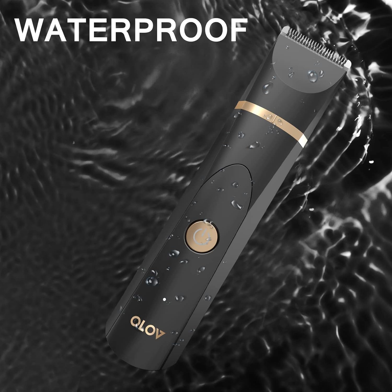 Highlights the product's waterproof capability to reassure customers it can be safely used in wet environments.