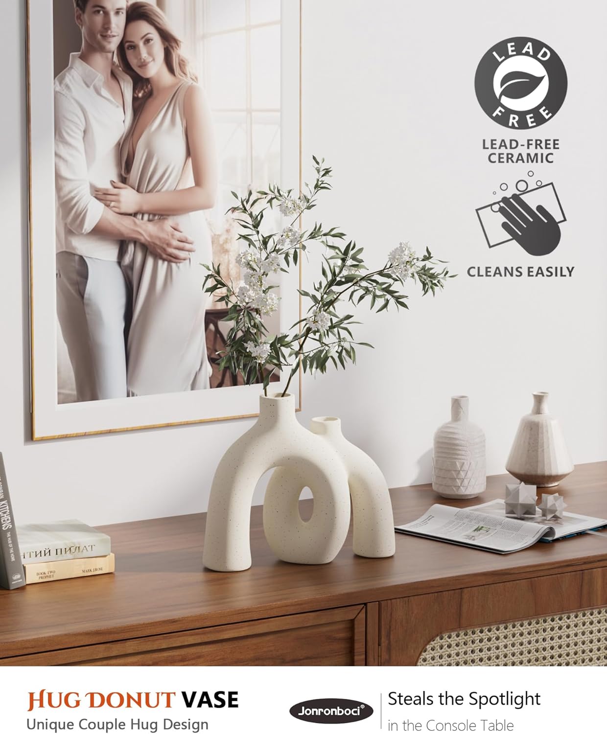 Secondary Images for Hug Donut Decorative Vase Set
