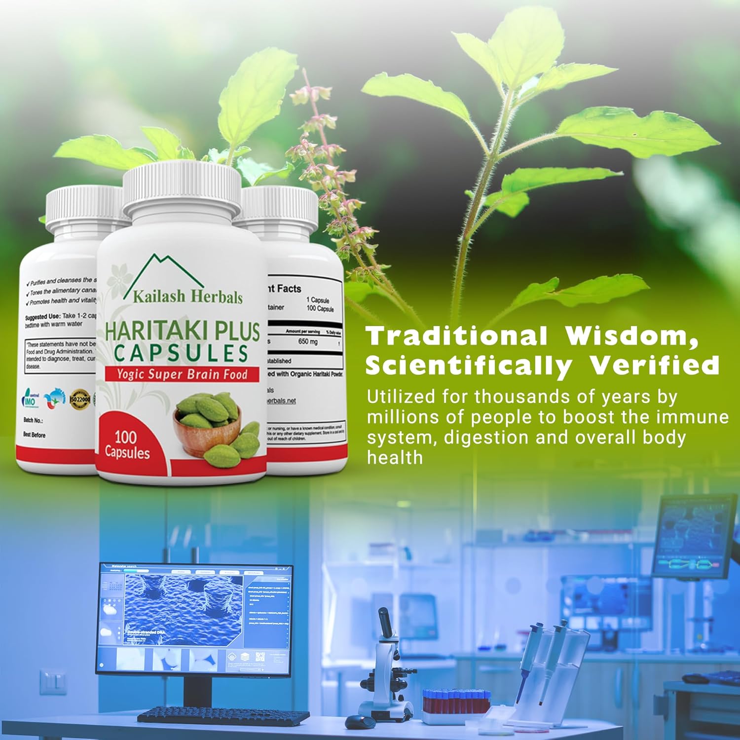 Secondary Images for Organic Haritaki Capsules