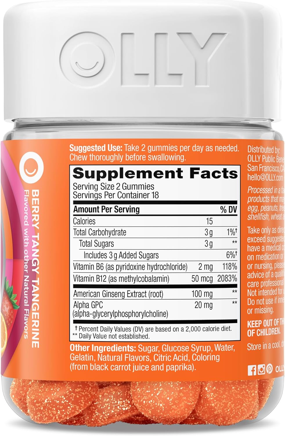 Provides detailed information about the product's nutritional content, serving size, and ingredients to help customers make an informed decision.