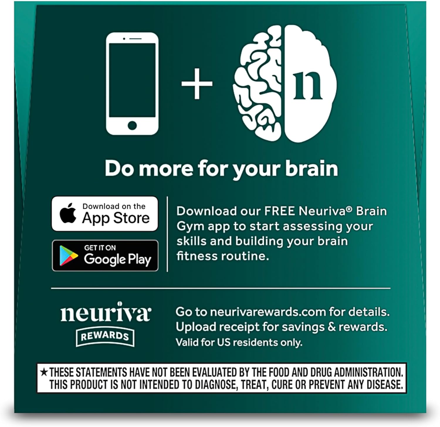 Guides customers on how to download the Neuriva Brain Gym app to start improving their cognitive skills. Shows that the app is compatible with both iOS and Android devices, ensuring wide…