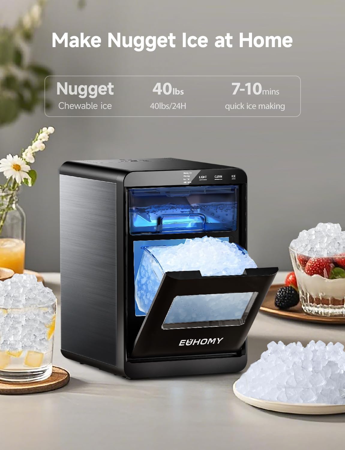Secondary Images for EUHOMY Nugget Ice Maker Countertop