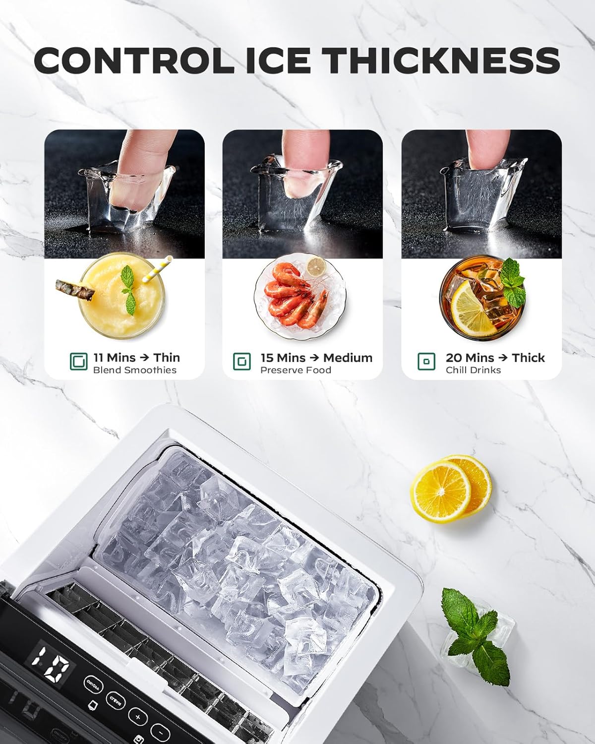 Secondary Images for Silonn Ice Makers Countertop