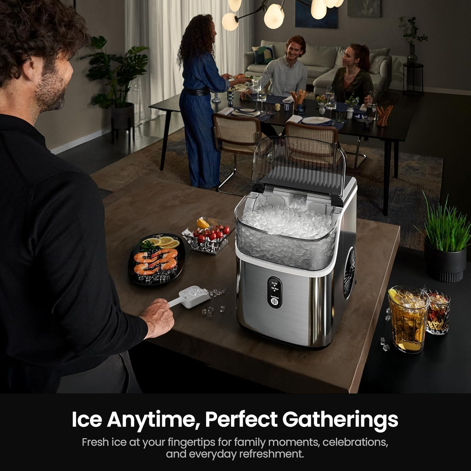 Secondary Images for Kismile Nugget Ice Makers Countertop