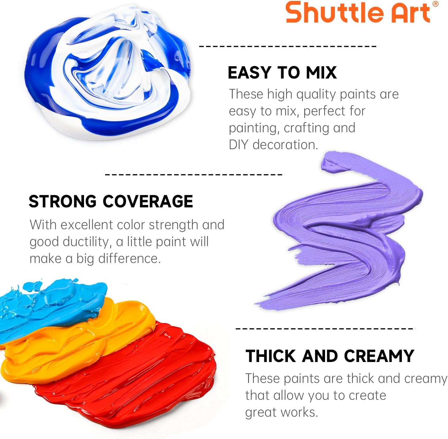 Secondary Images for Shuttle Art Acrylic Paint Set
