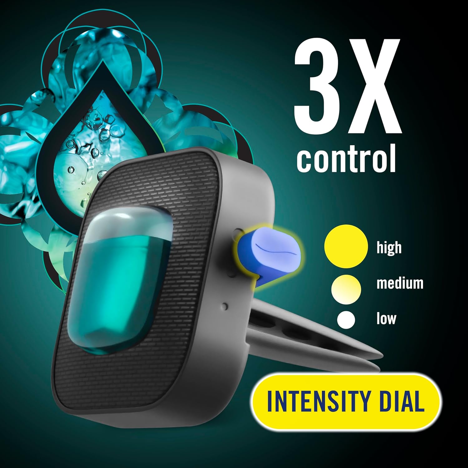 Highlights the product's adjustable intensity settings and enhanced control features to demonstrate its versatility and user-friendly design.