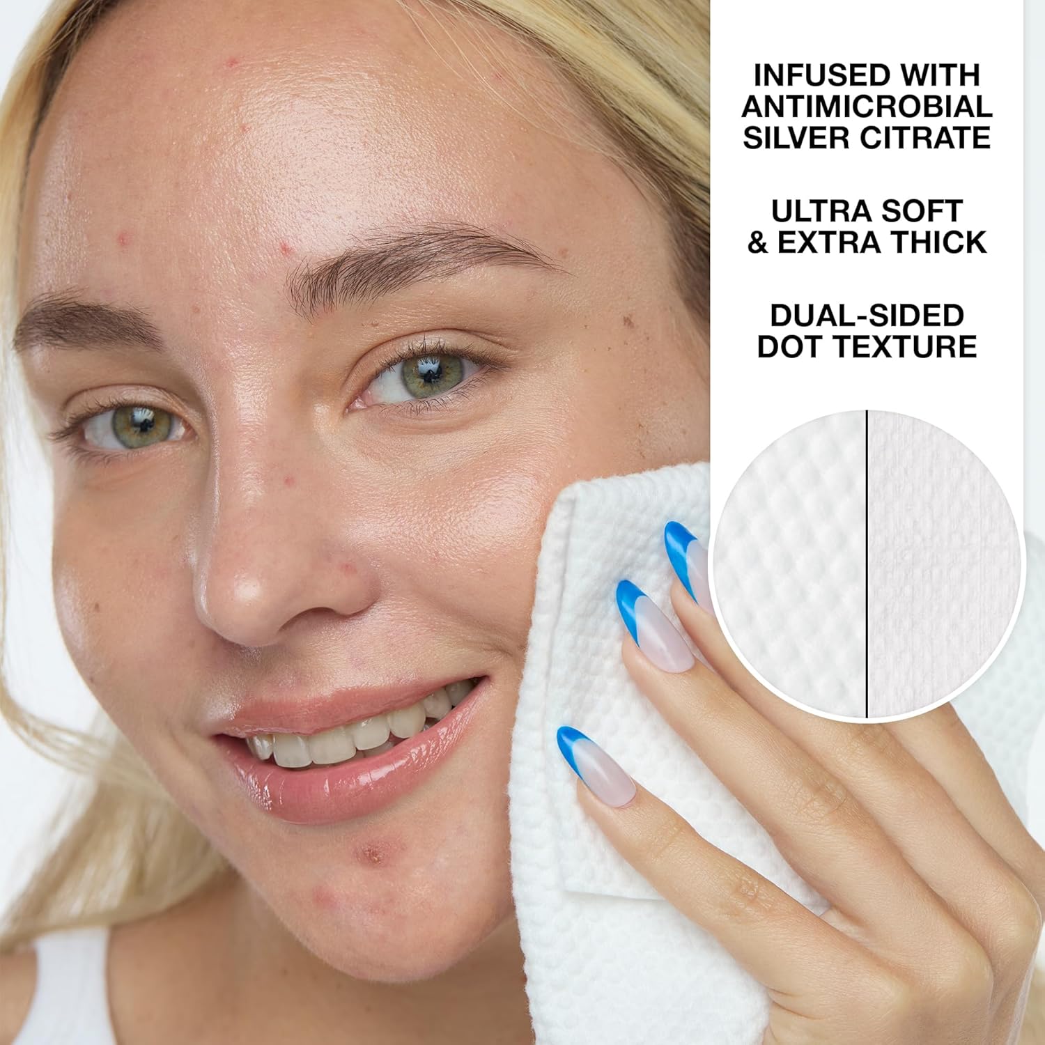 Highlights multiple key features of the product to demonstrate its superior quality and effectiveness for skincare.