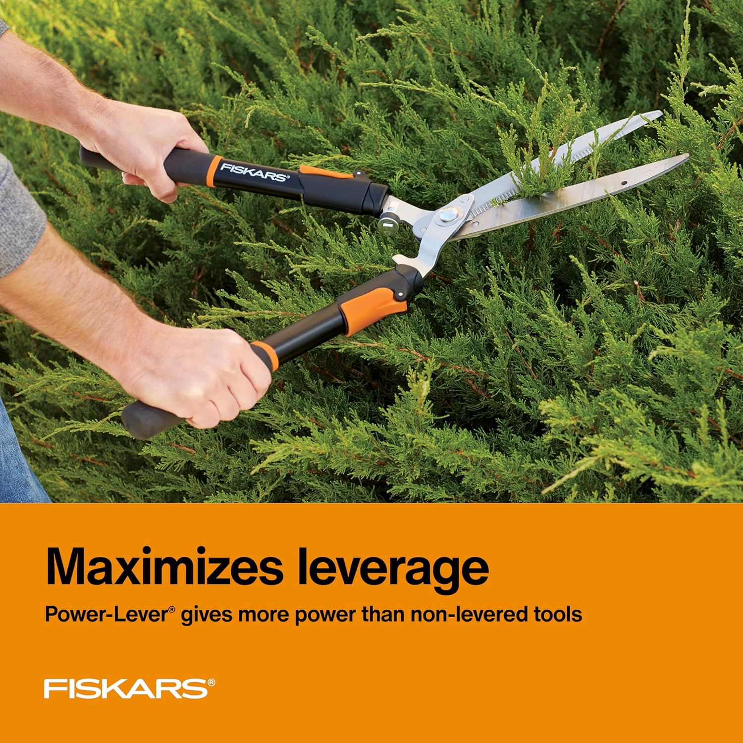 Highlights the product's Power-Lever feature that provides increased leverage and cutting power compared to non-levered tools.