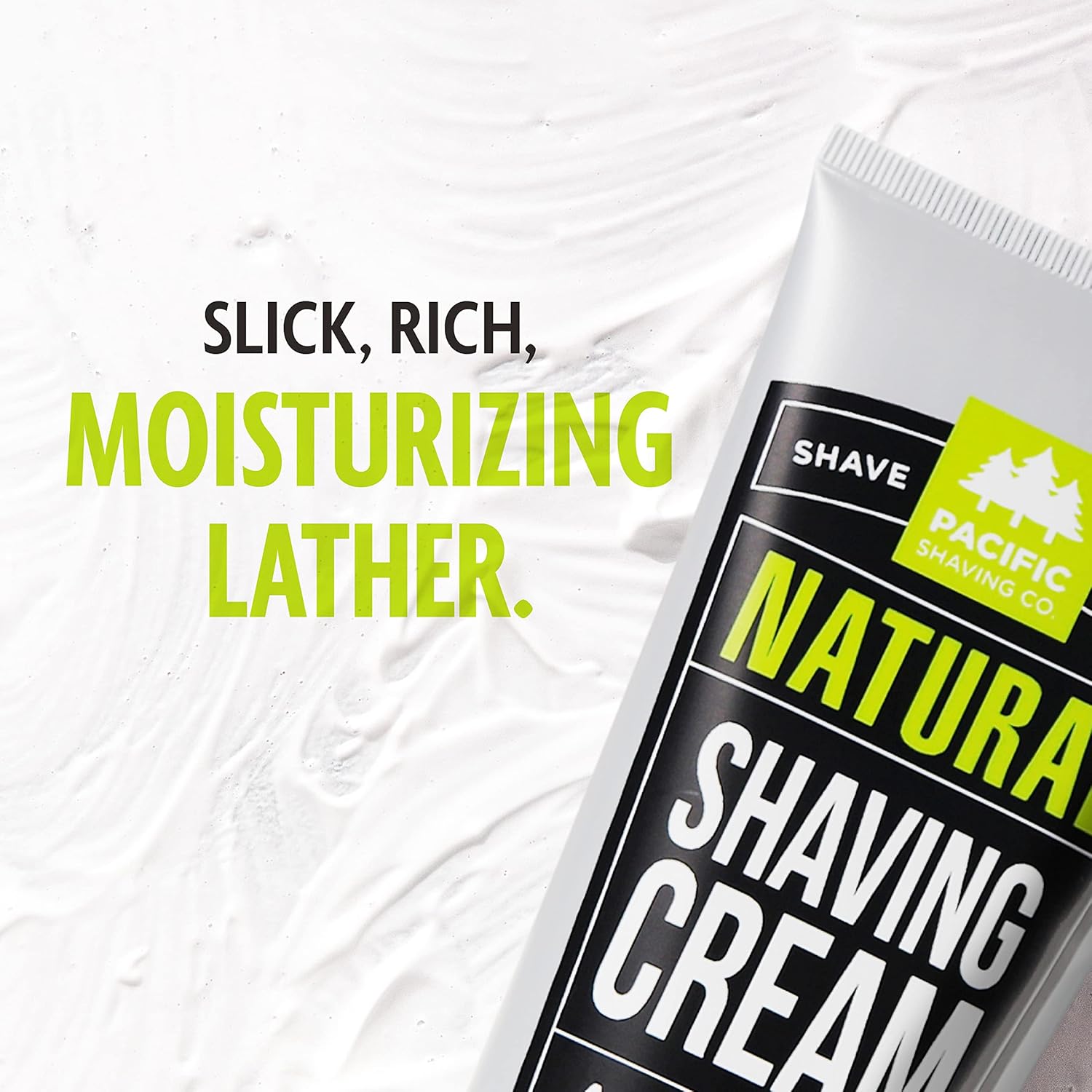 Highlights the product's rich, moisturizing lather to emphasize its effectiveness and skin-friendly properties.