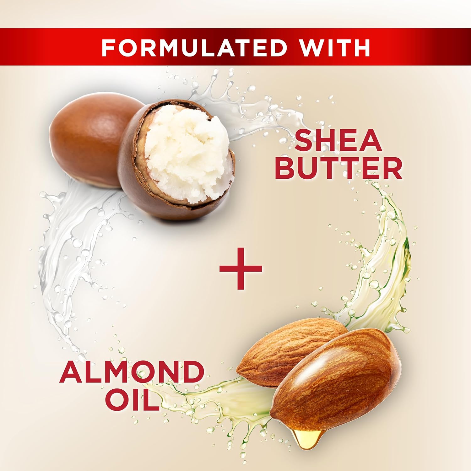 Highlights the product's formulation with natural, nourishing ingredients like shea butter and almond oil to appeal to consumers seeking natural skincare solutions.