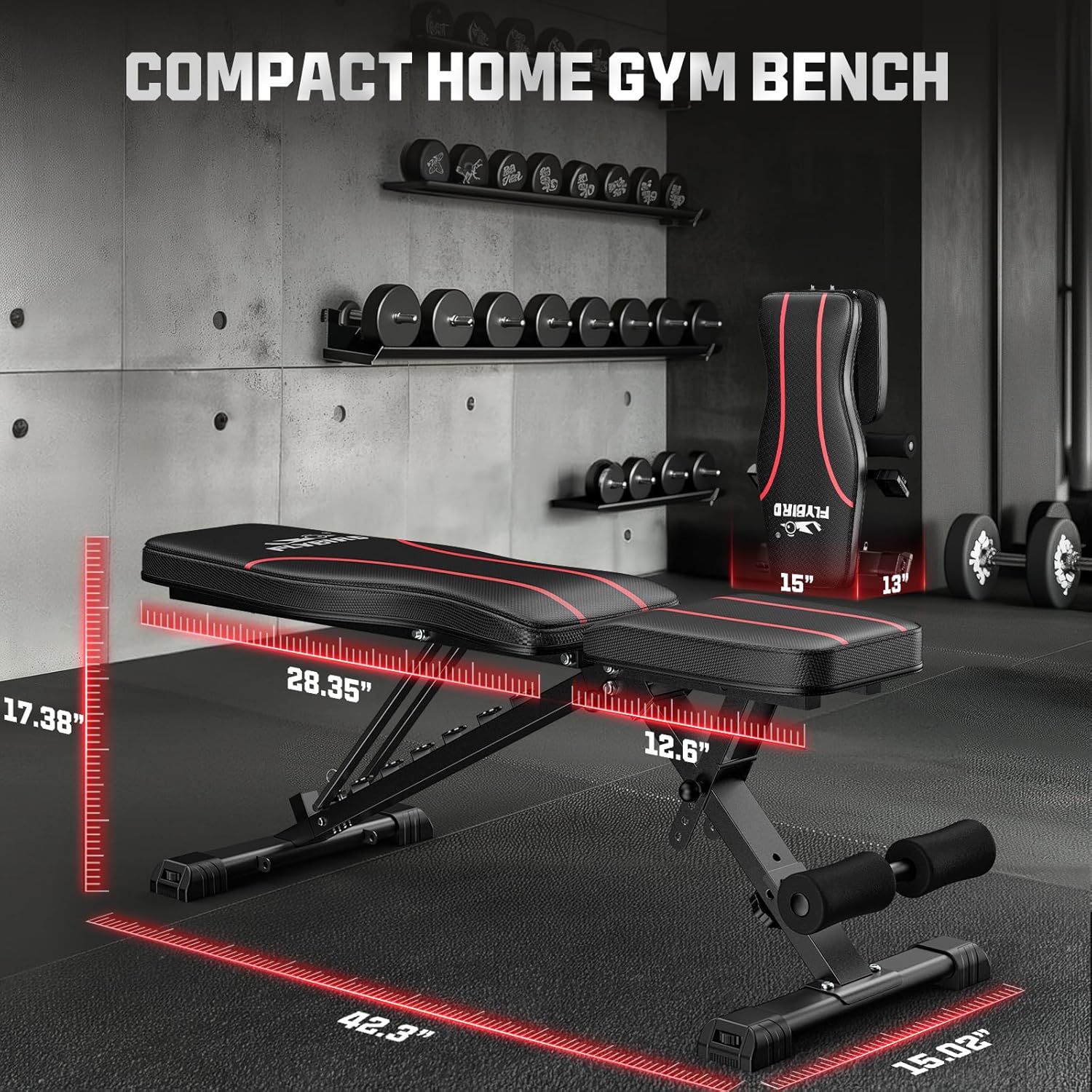 Shows the sizing of the product in a gym. 

Condensed: Sizing In Gym