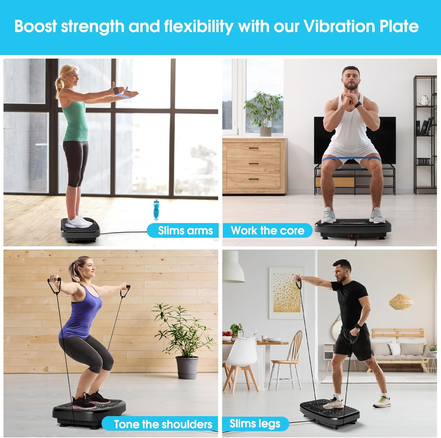 Secondary Images for SoftGym Vibration Plate Exercise Machine for Lymphatic Drainage