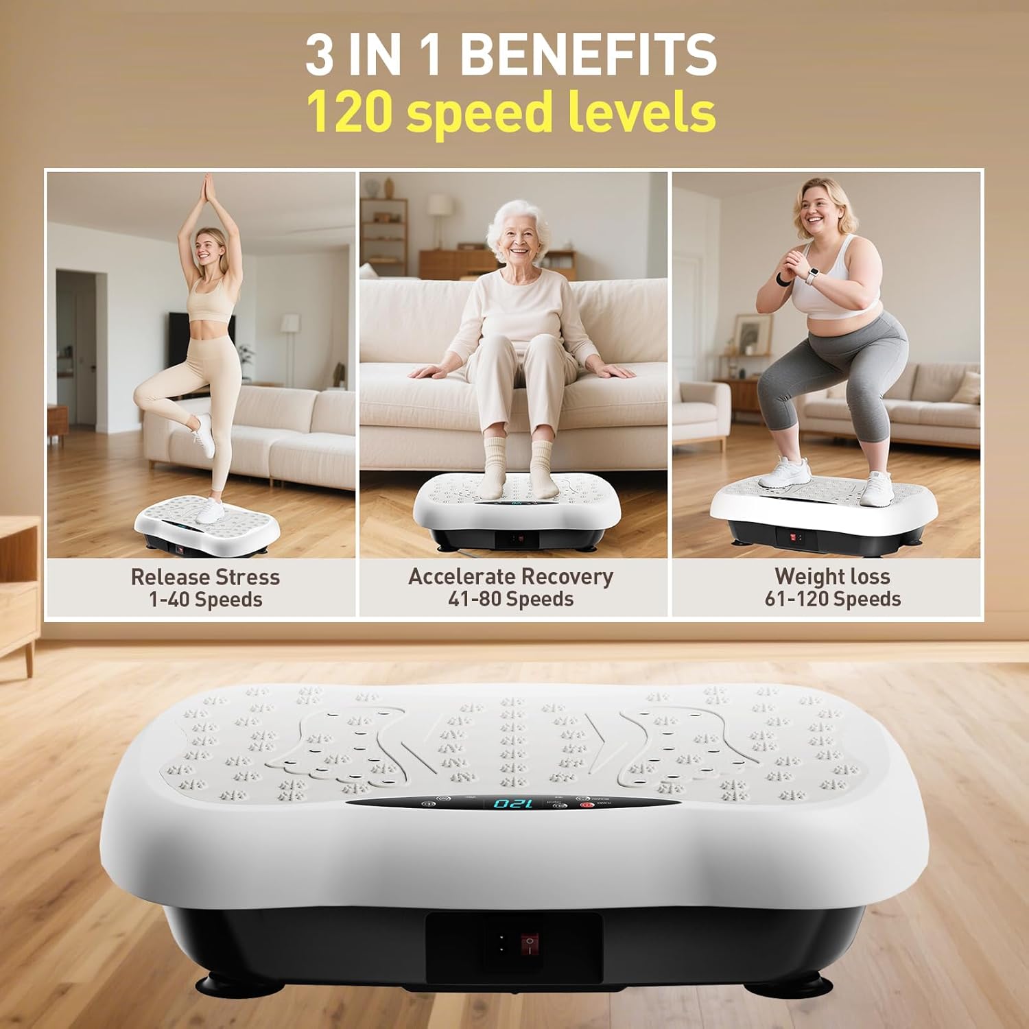 Secondary Images for Vibration Plate Exercise Machine