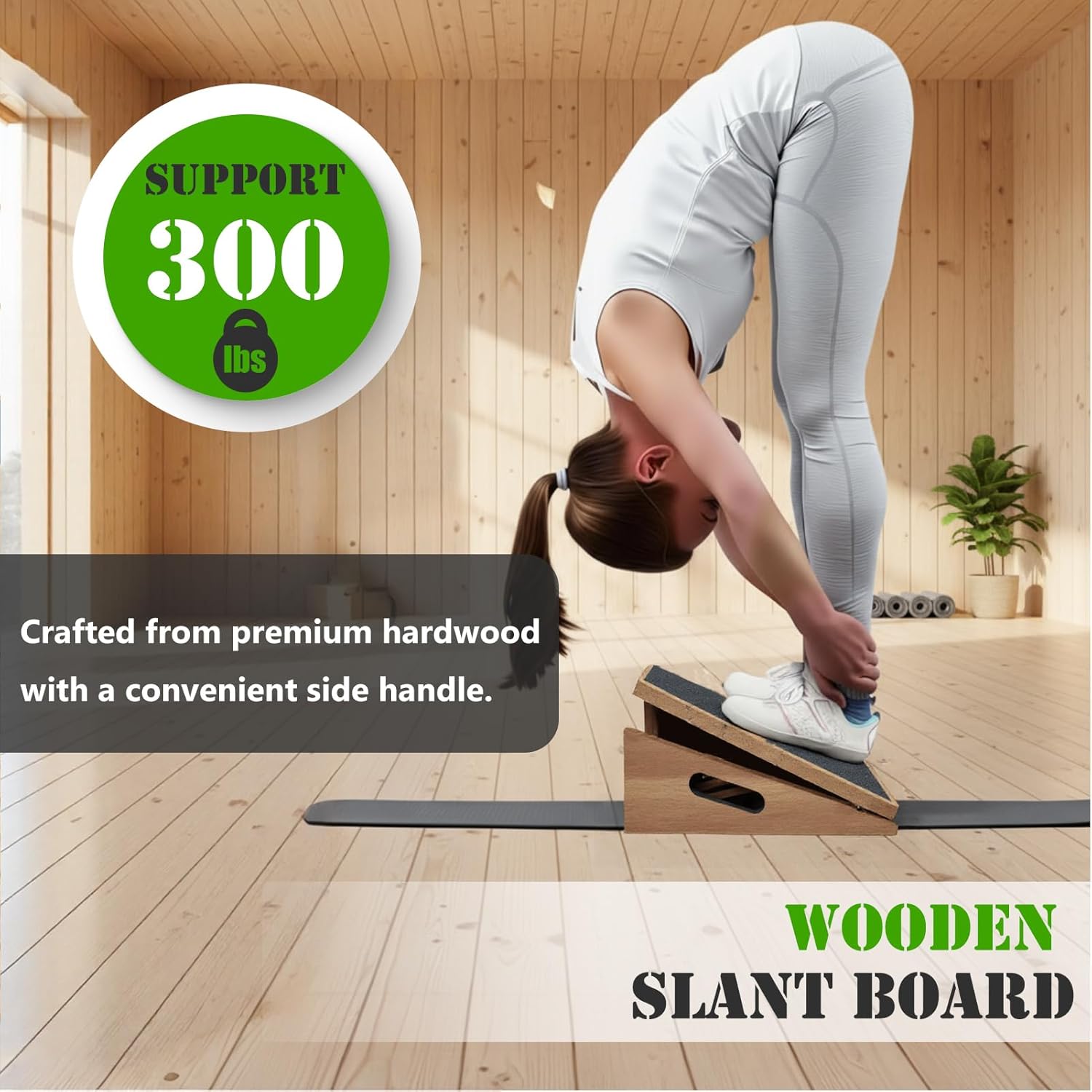 Highlights the product's high weight capacity, premium construction, and user-friendly features to appeal to fitness enthusiasts. Emphasizes the product's…