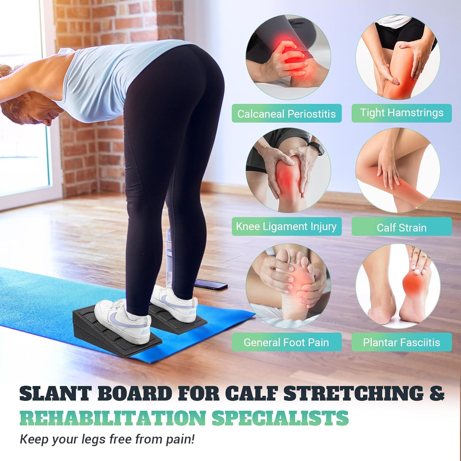 Secondary Images for Slant Board for Calf Stretching