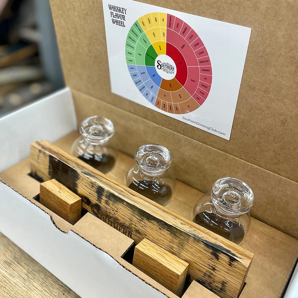 Secondary Images for Whiskey Flight Board with Tasting Glasses